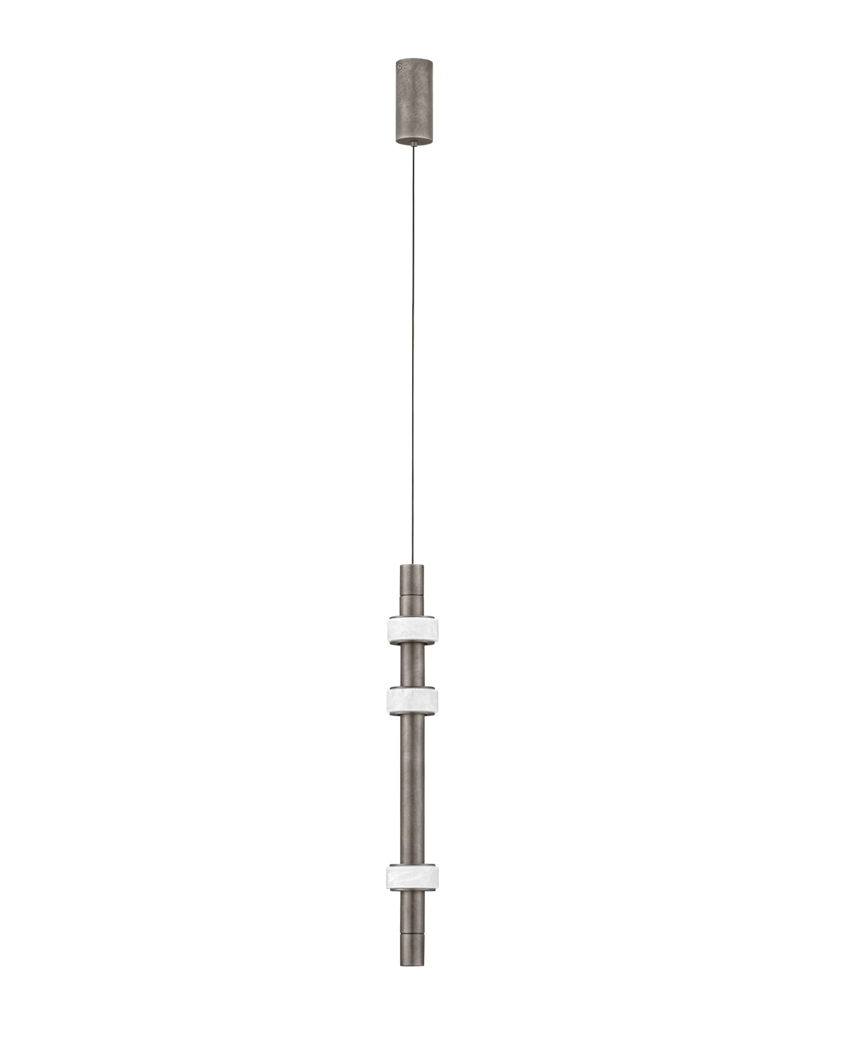 Rowl Anthracite & Alabaster Decorative Single Pendant - ID 15112