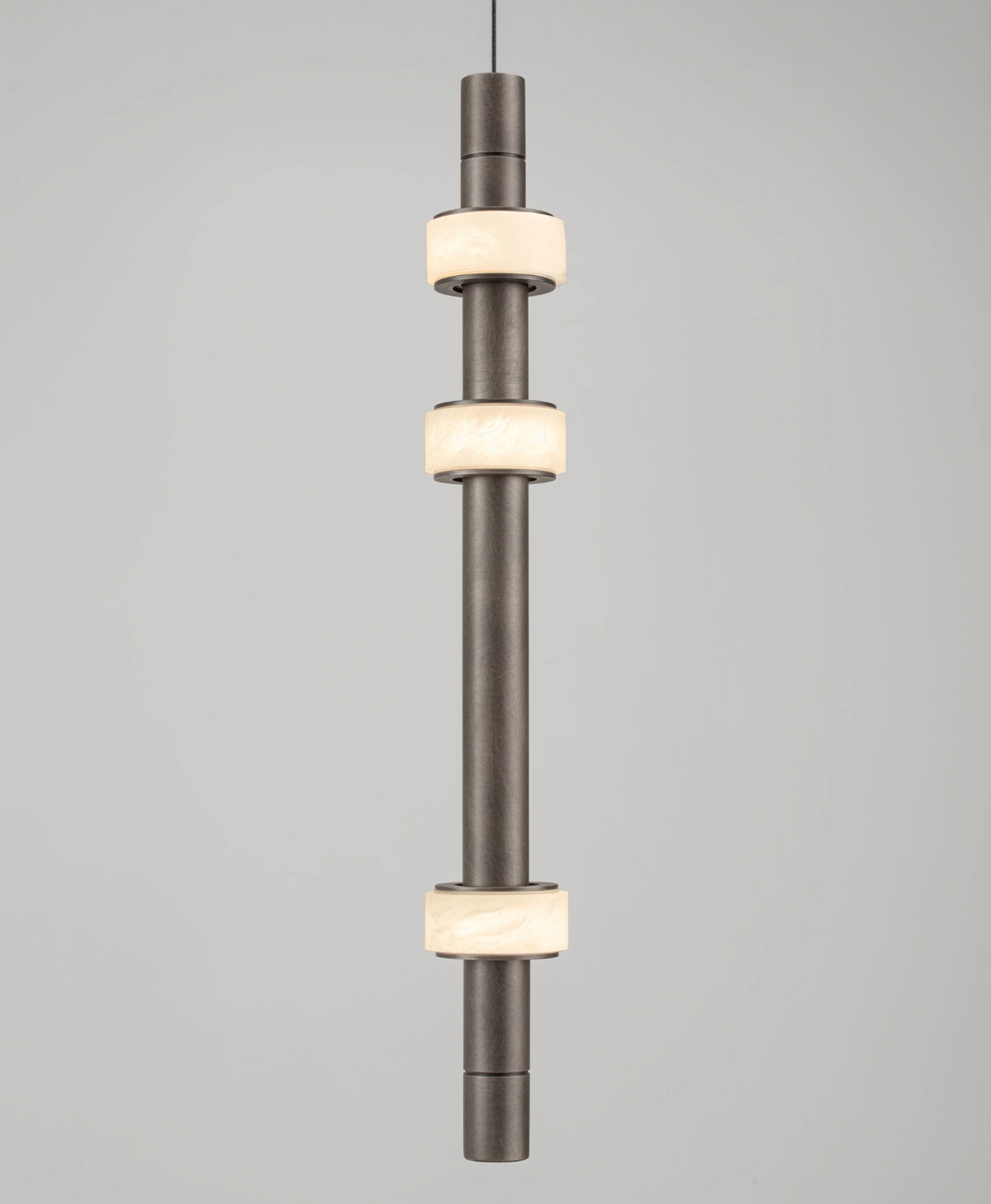 Rowl Anthracite & Alabaster Decorative Single Pendant - ID 15112
