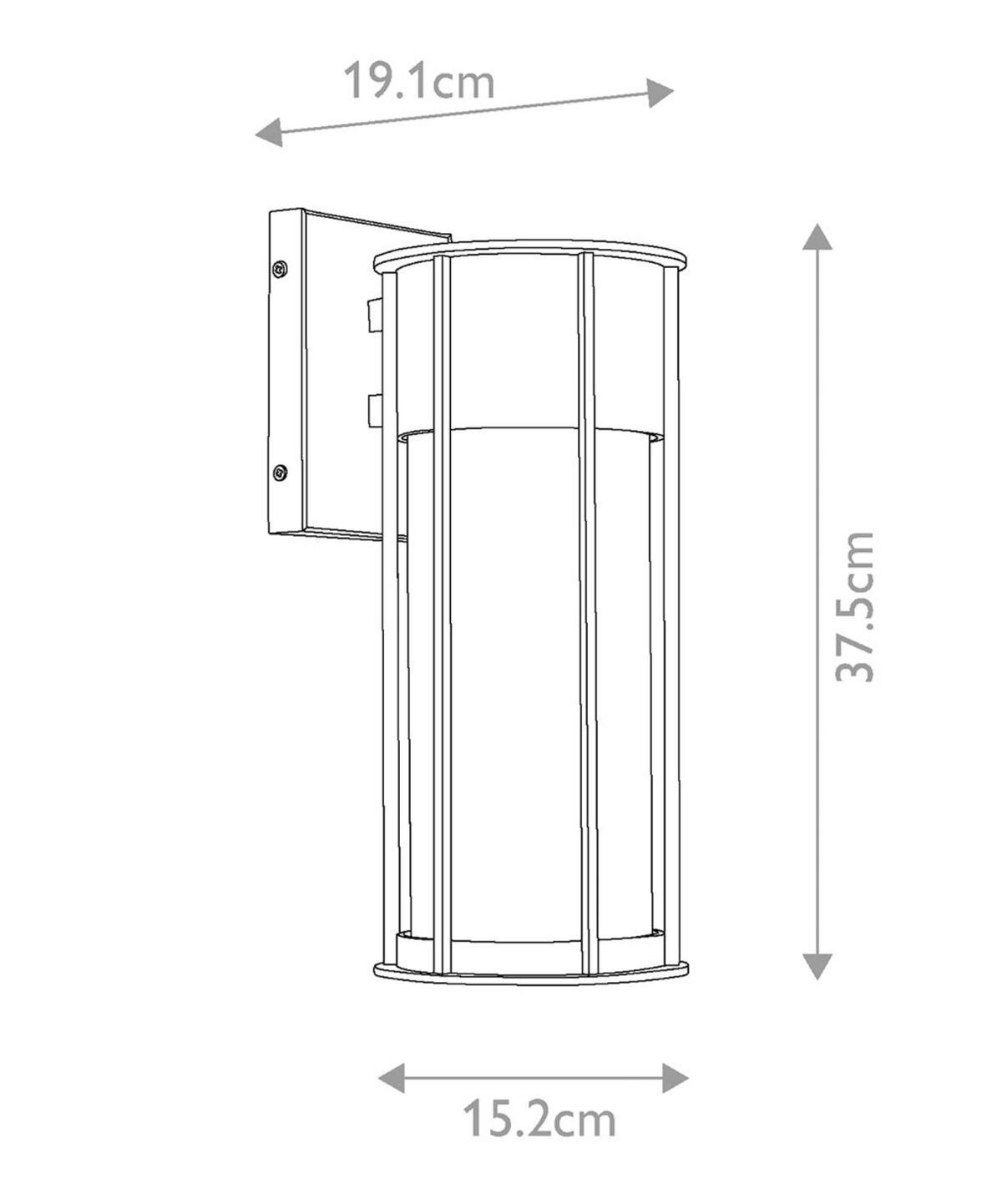 Malli Seeded Glass Brass Exterior Wall Lantern - ID 15157