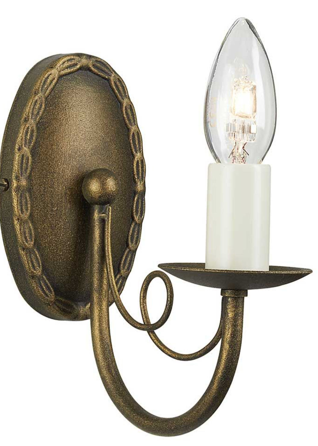 Lambeth Single Black/Gold Wall Light - ID 558