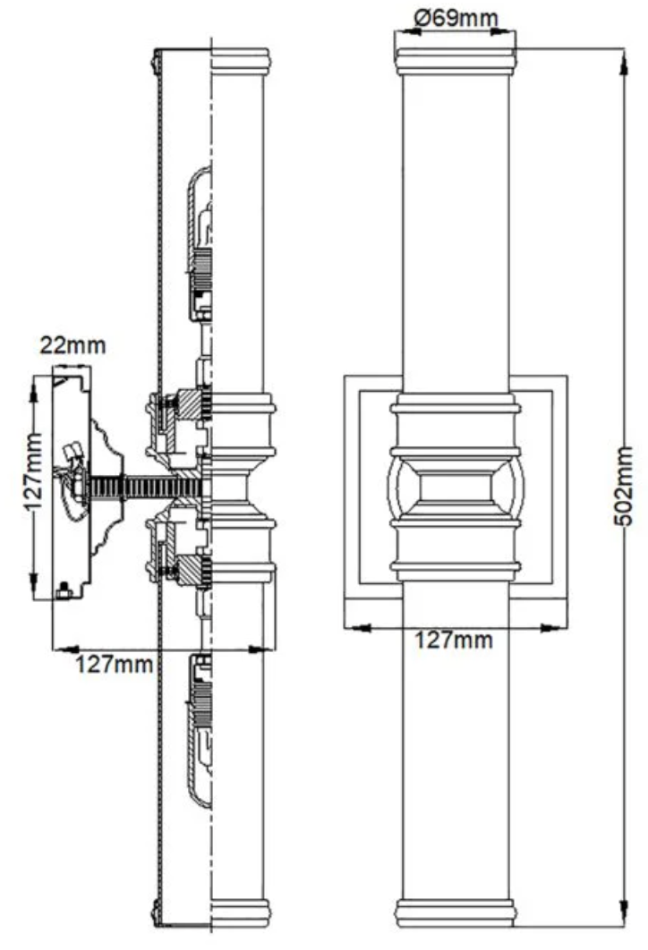 Brent Park Polished Chrome Double Arm Bathroom Wall Light - ID 7448