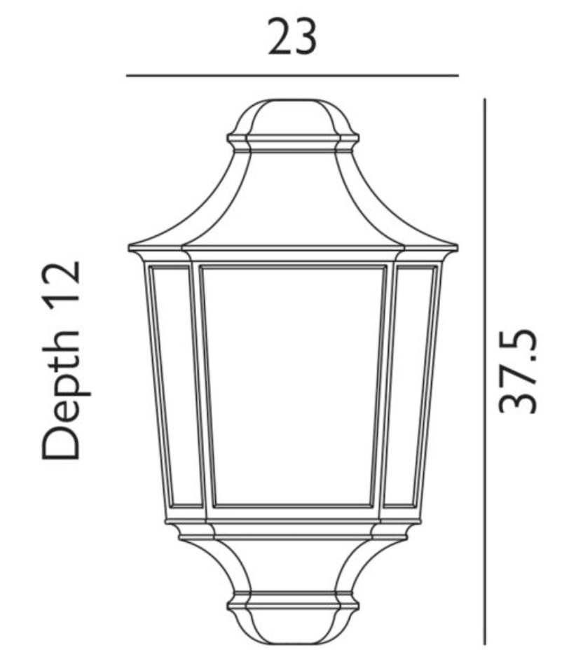 Avenue Black Outdoor Wall Light- ID 6754