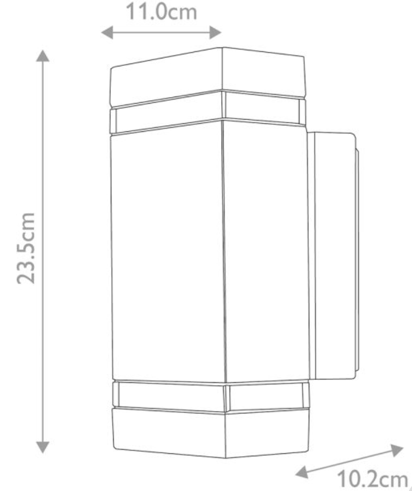 Jenson Outdoor Up and Down Wall Light - ID 5027