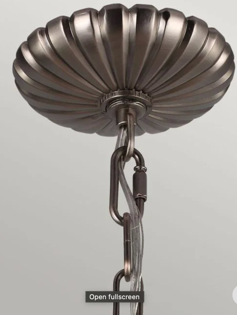 Acton Antique Nickel Victorian Orb 4 Light Pendant - ID 7373