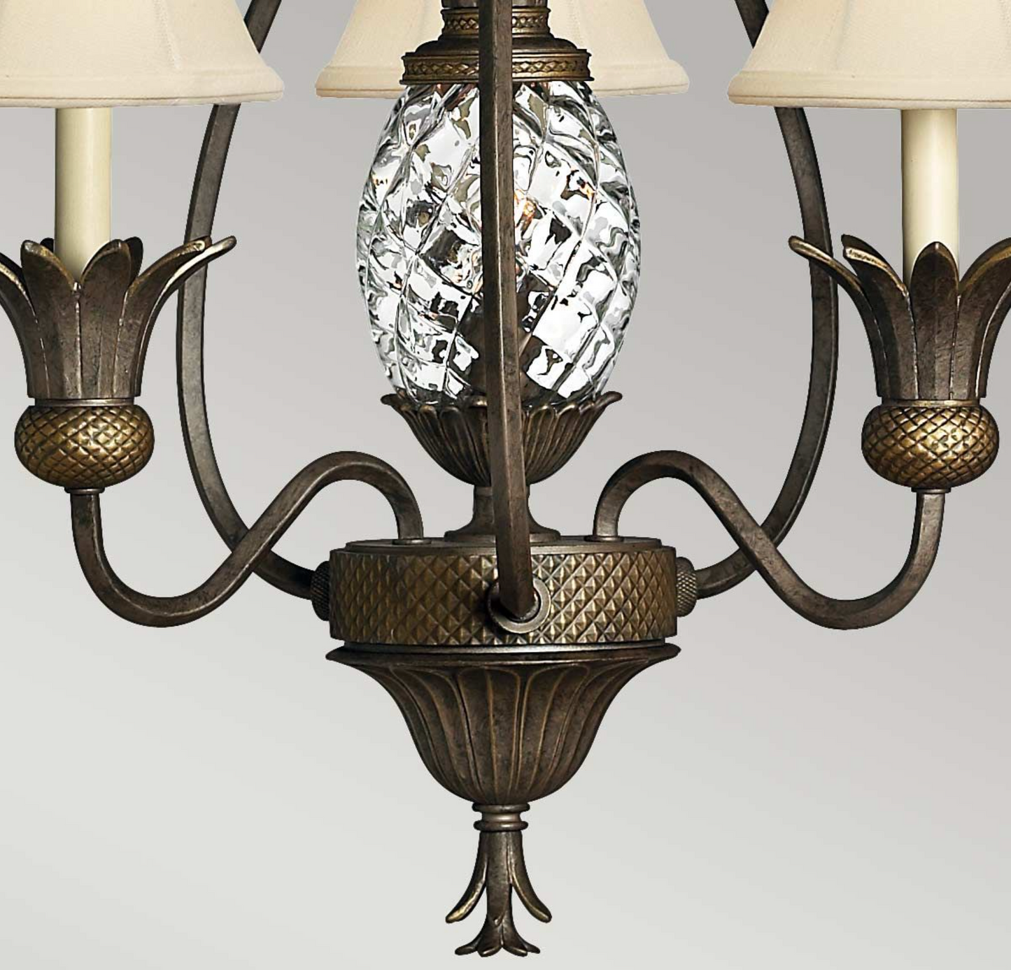 Botanical Bronze 3 Lamp Chandelier - ID 7160