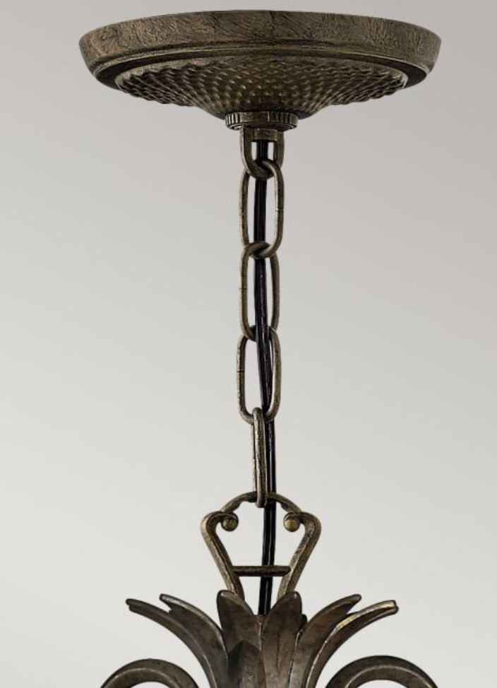 Botanical Bronze 3 Lamp Chandelier - ID 7160