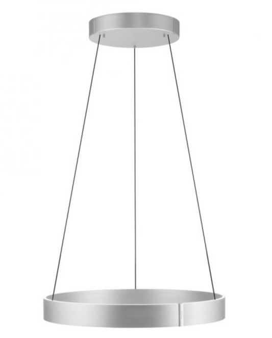 Eclip 70cm Satin Aluminium Height Adjustable LED Up+Downlight Ring - ID 13677
