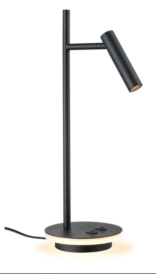 Lewi Matt Black Desk Light With Halo Base - ID 13719