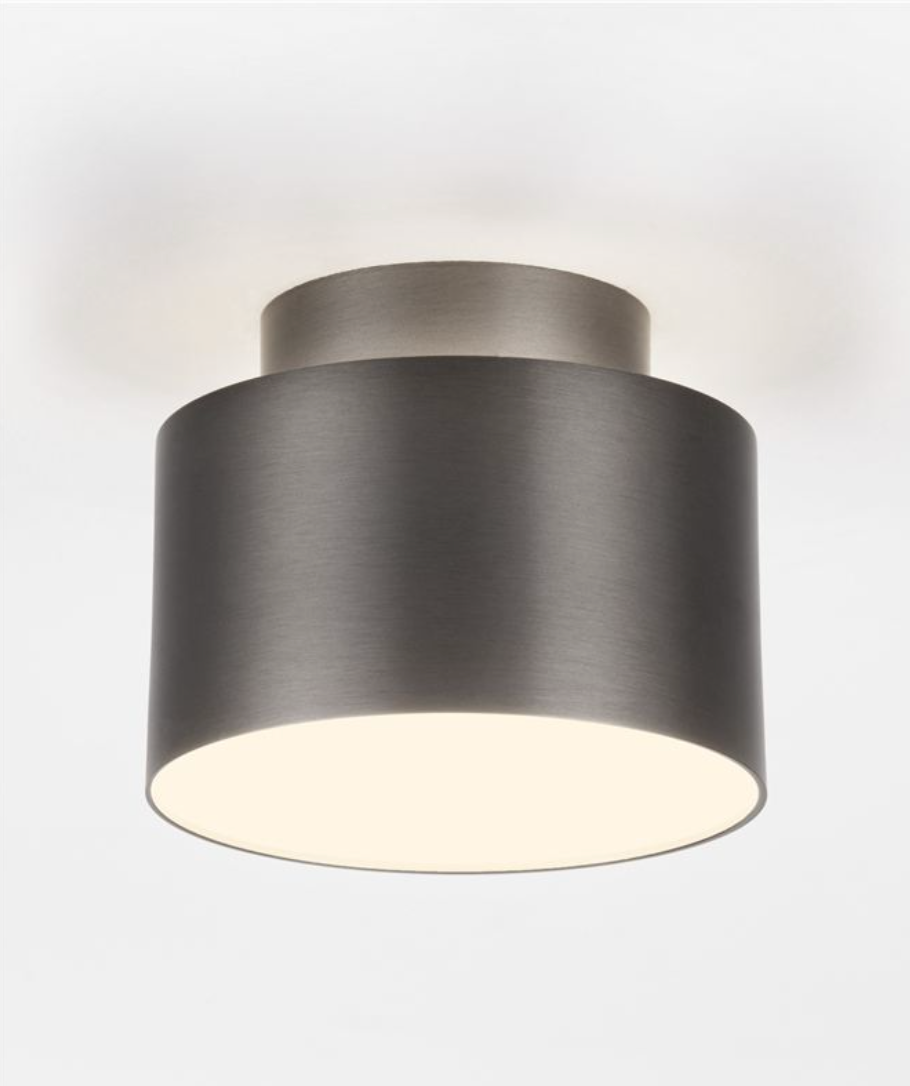 NL Ozeen (11cm) Semi Flush Ceiling Light Black Nickel ID 13873