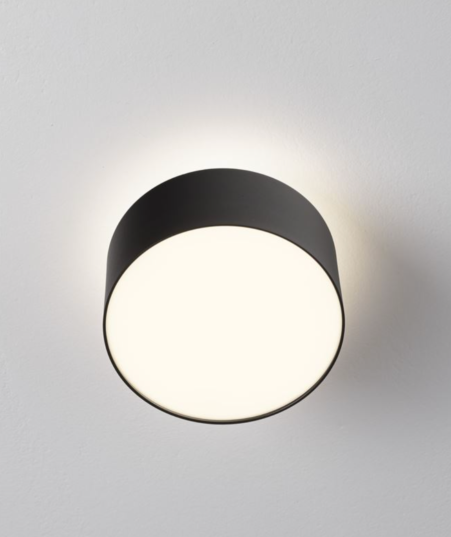NL Ozeen (14cm) Semi Flush Ceiling Light Sandy Black ID 13879