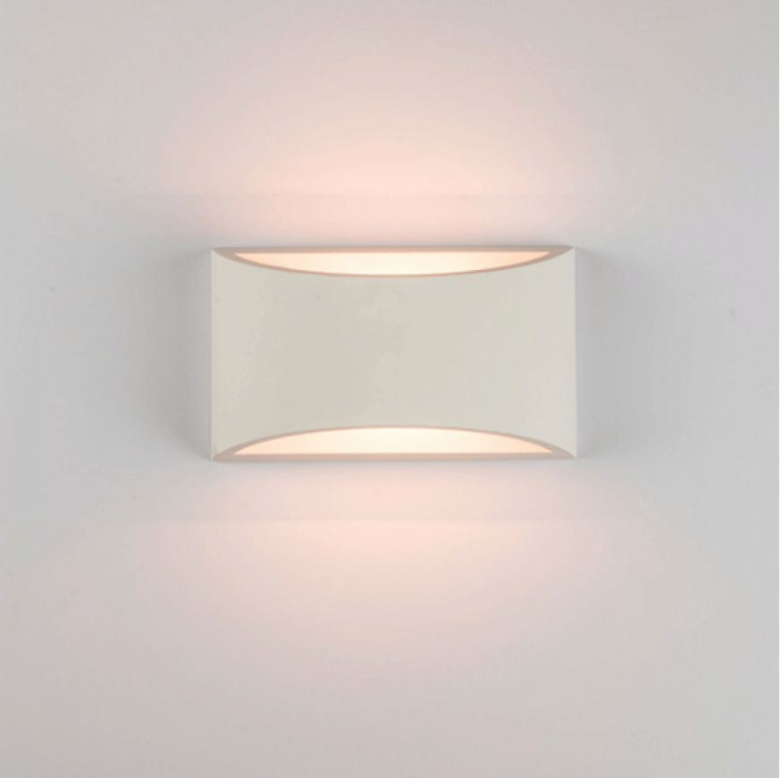 ZAM White Gypsum Up+down Wall Light ID 13897