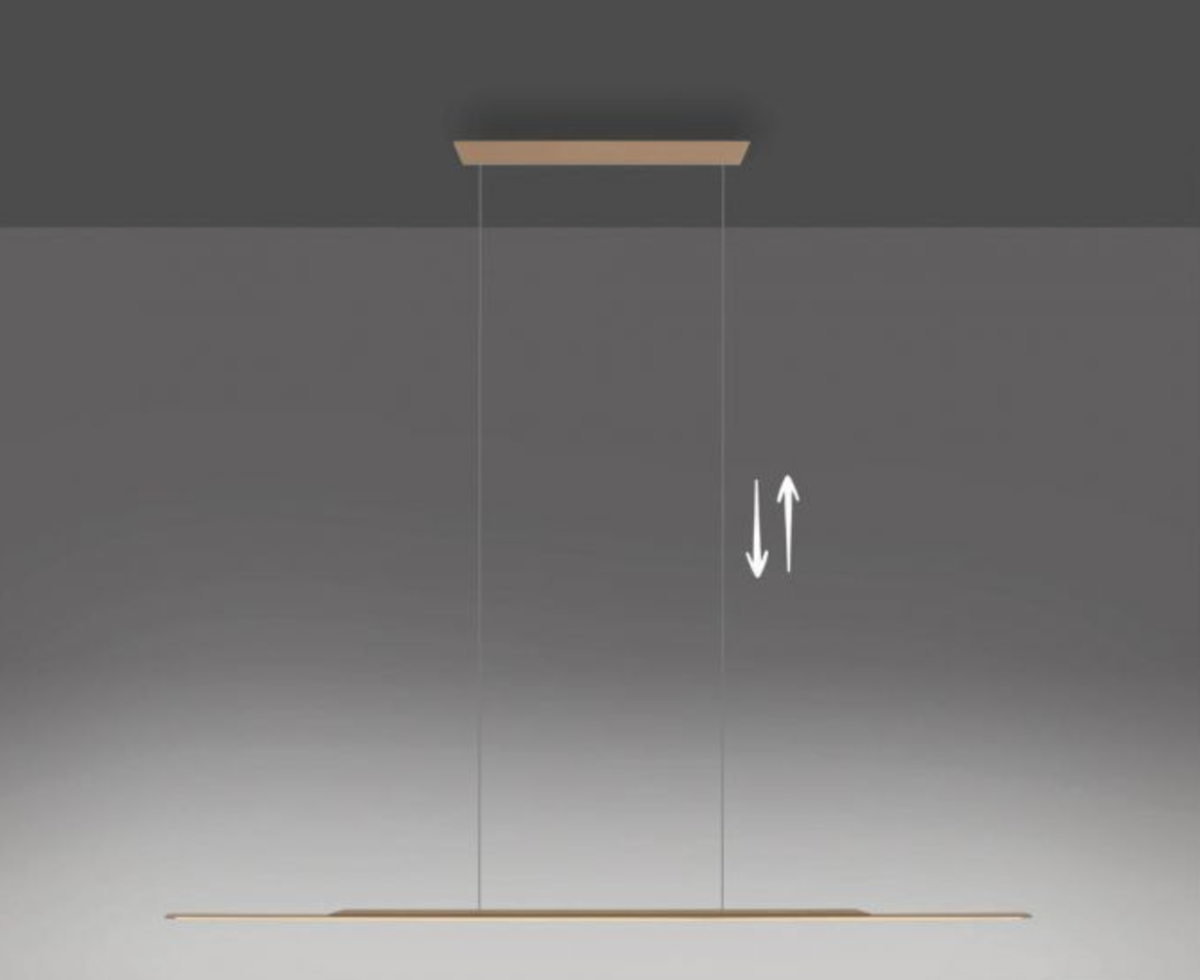 SureFlat 125 Height Adjustable Pendant Light Satin Bronze - ID 13943