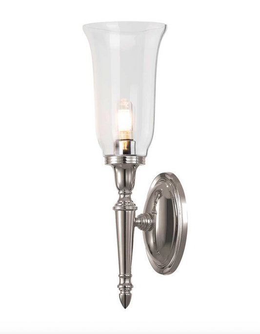 Dulwich Bathroom Single Wall Light Polished Nickel - ID 3218