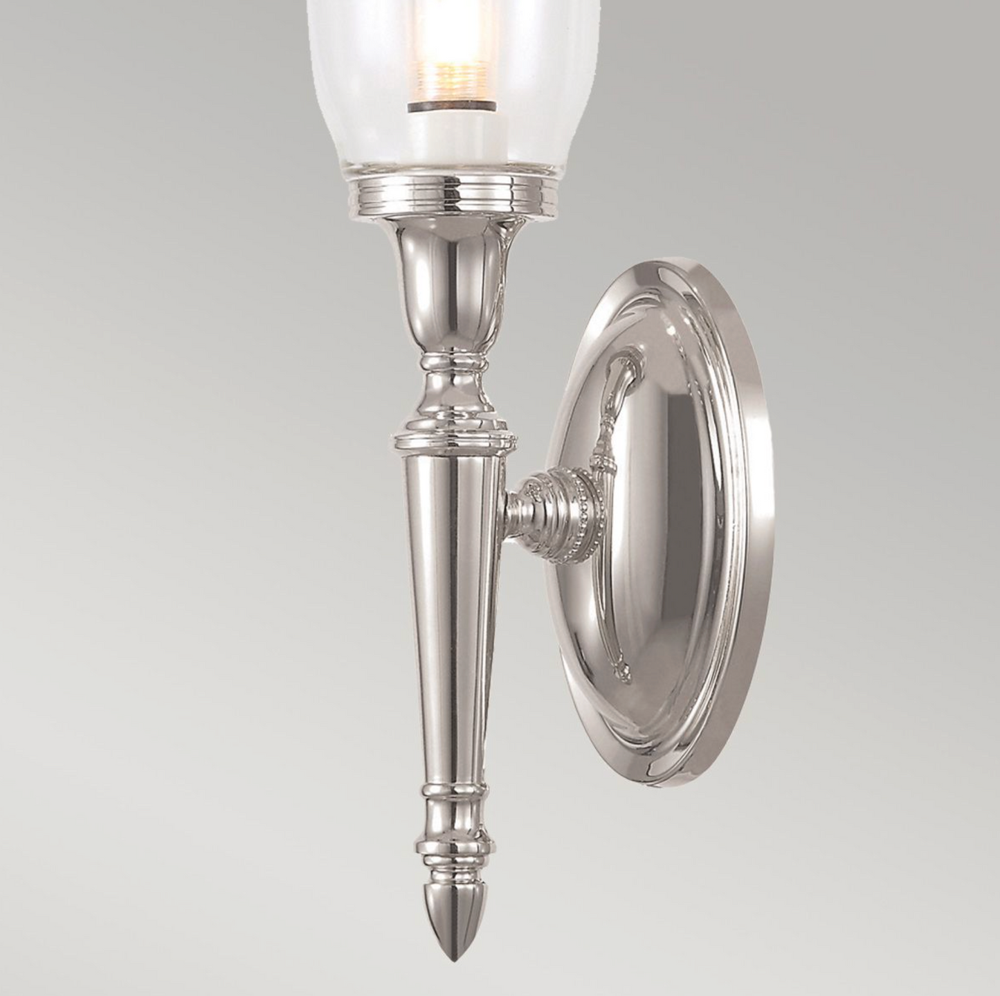 Dulwich Bathroom Single Wall Light Polished Nickel - ID 3218