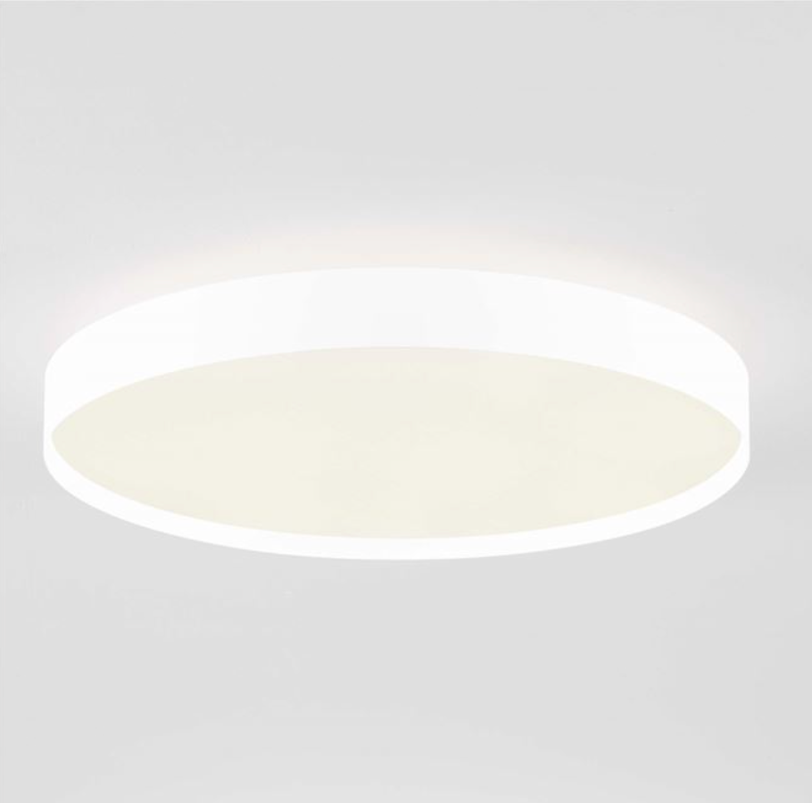 NL Roiy Sandy White Round Semi Flush Ceiling Light 50cm - ID 14460