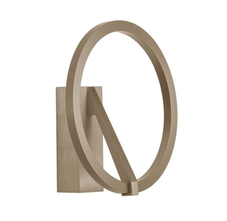 NL TILEA Brushed Mocha Ring Wall Light - ID 14518