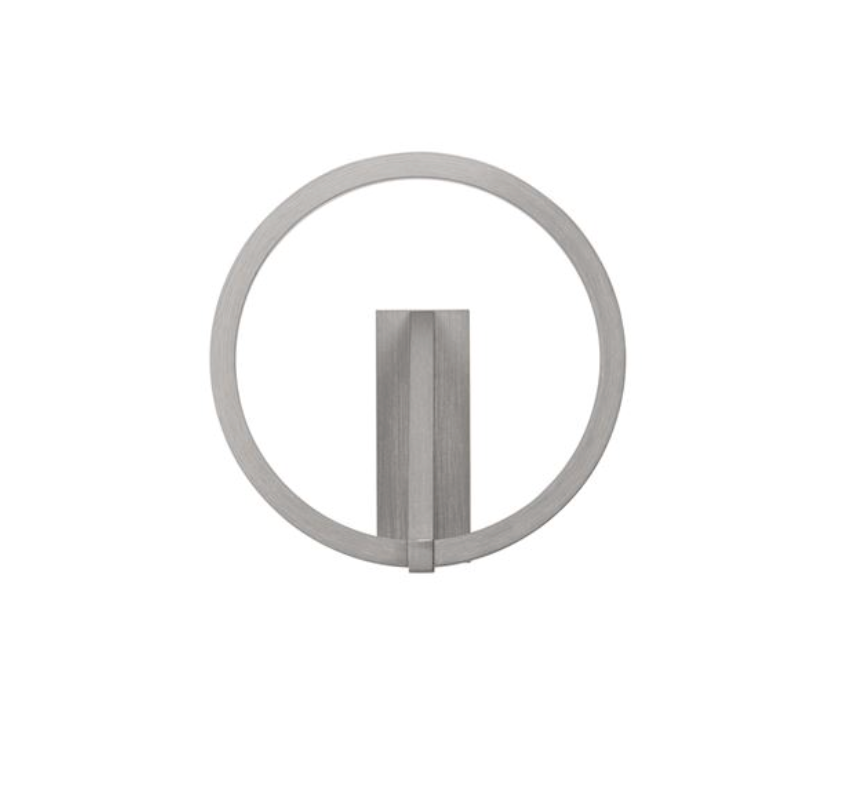 NL TILEA Brushed Nickel Ring Wall Light - ID 14519