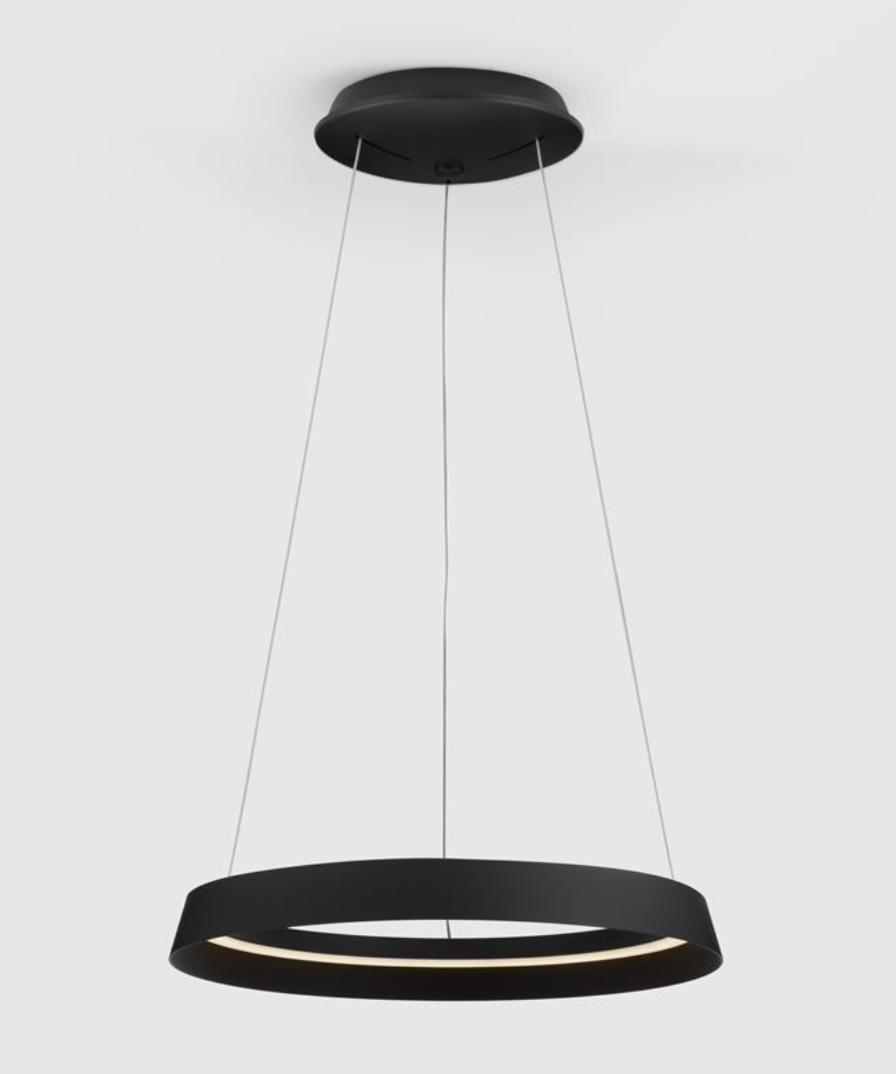 NL Ormie Sandy Black Ring Pendant 45cm - ID 14607