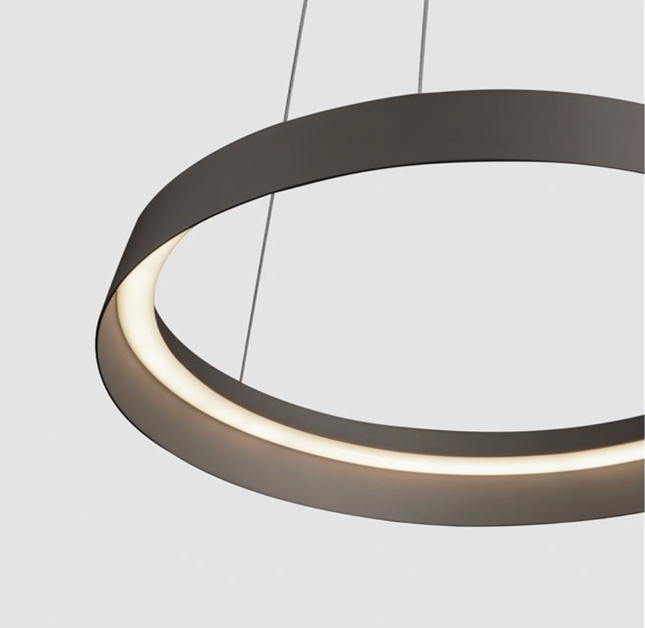 NL Ormie Champagne Brown Ring Pendant 45cm - ID 14608