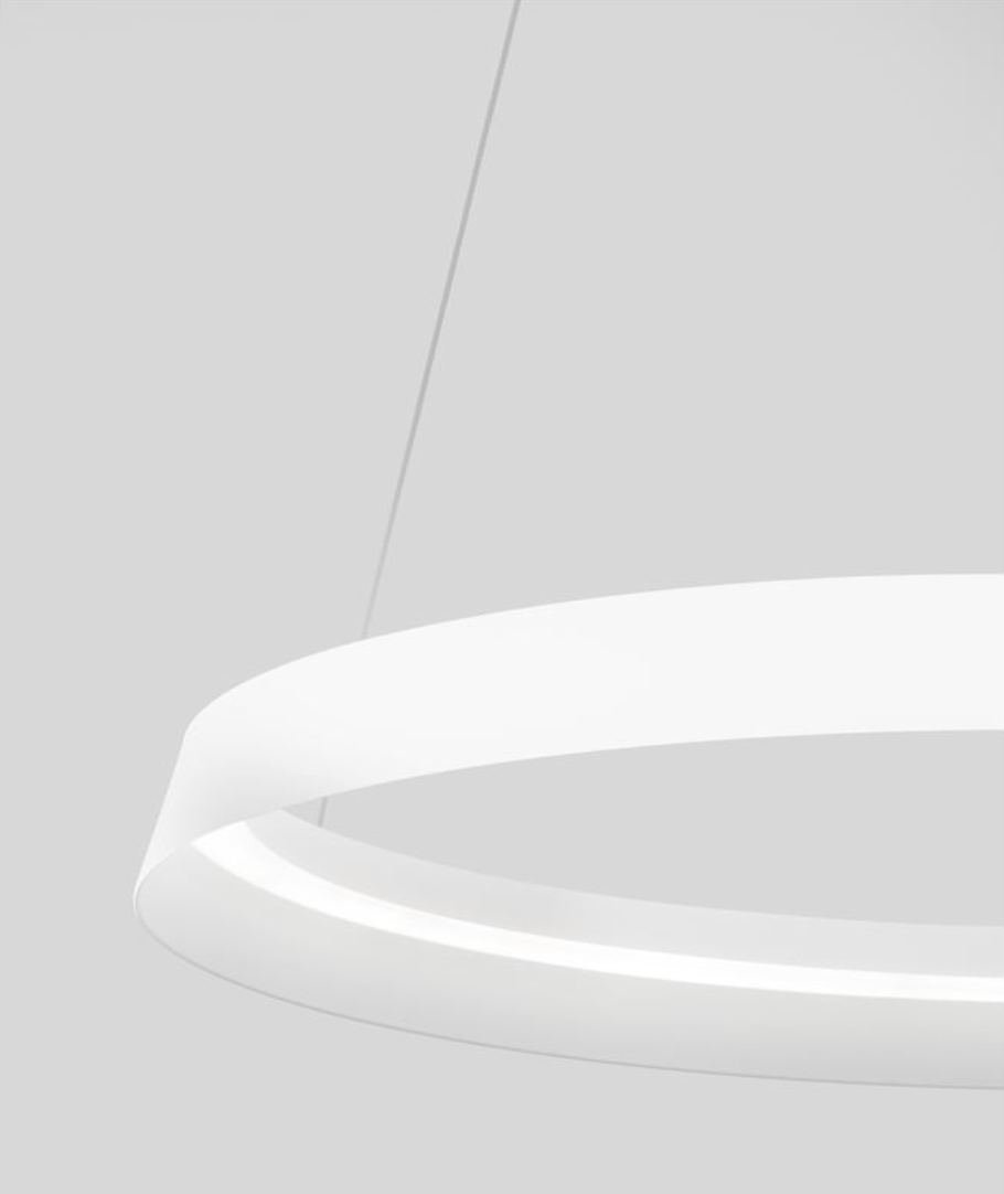 NL Ormie Sandy White Ring Pendant 60cm - ID 14609