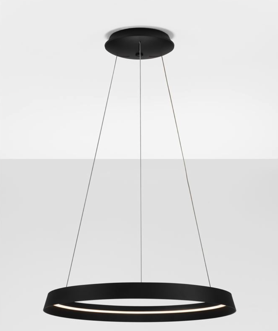 NL Ormie Sandy Black Ring Pendant 60cm - ID 14610