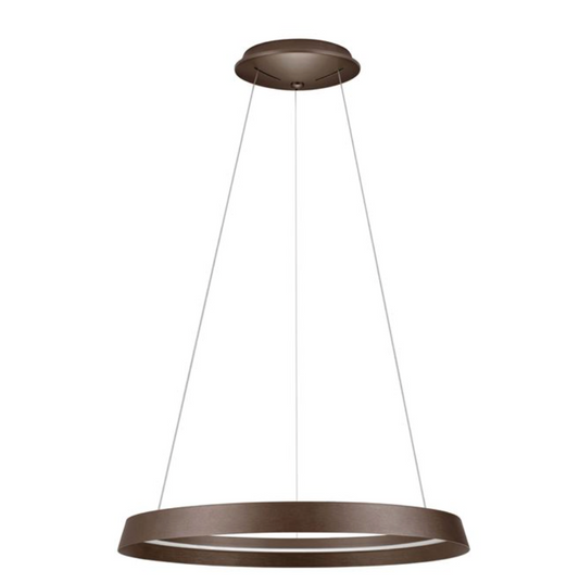 NL Ormie Brushed Coffee Ring Pendant 60cm - ID 14613