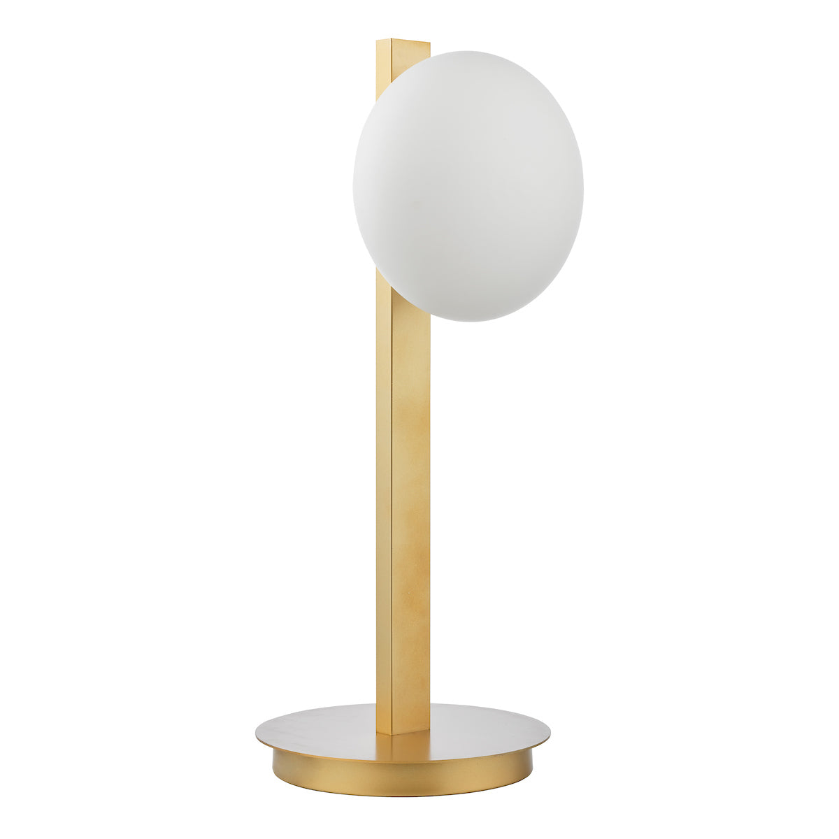 TAU Table Lamp in Matt Gold & Opal Glass - ID 13468