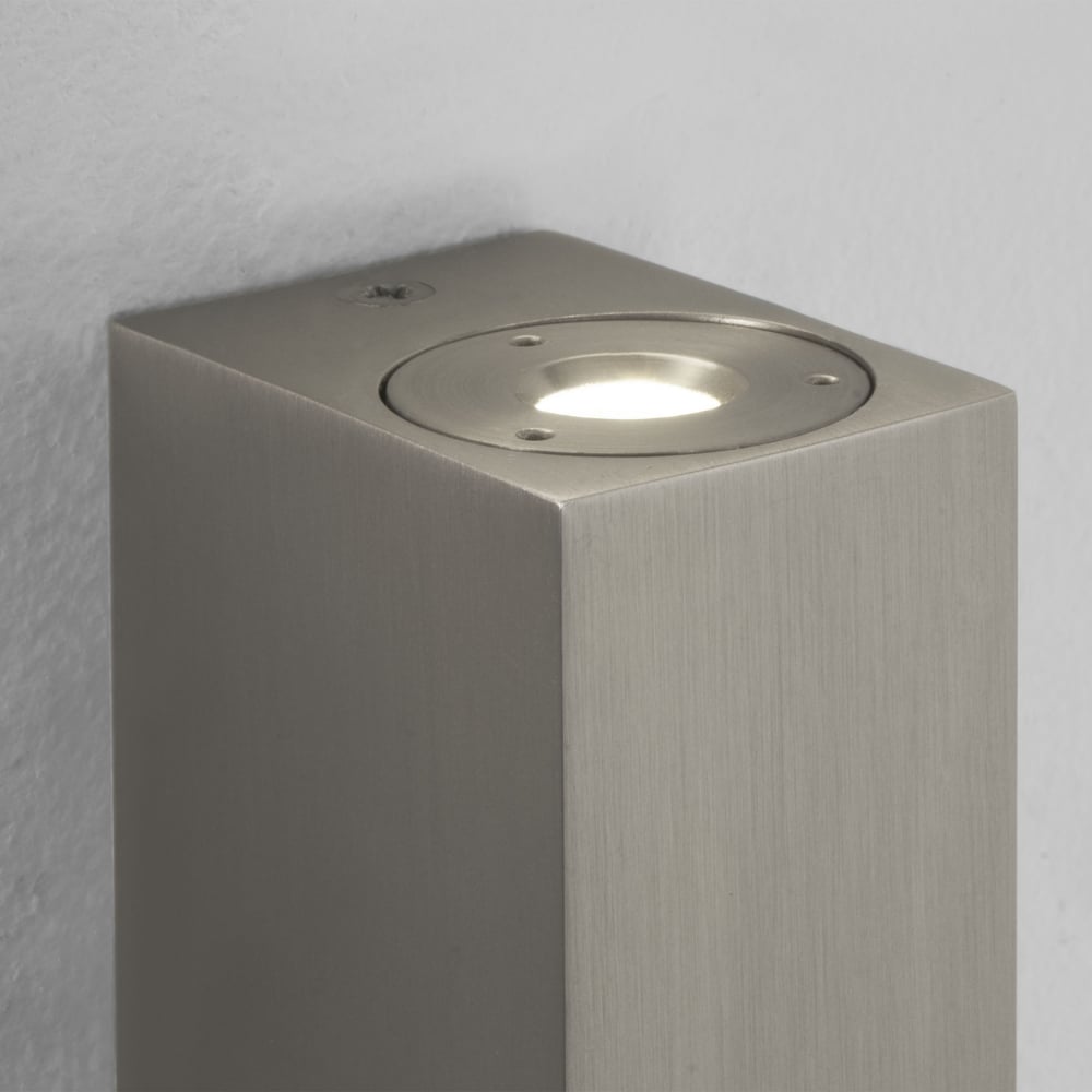 Astro BLOC Matt Nickel Bathroom Up/Down Bathroom Wall Light - CLEARANCE