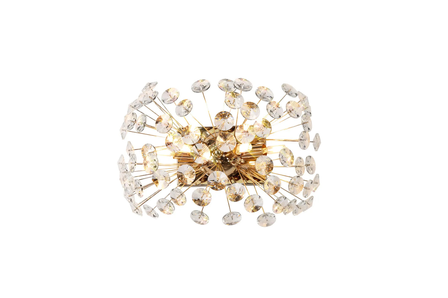 Gold and Crystal Wall Light ID 12475-V2