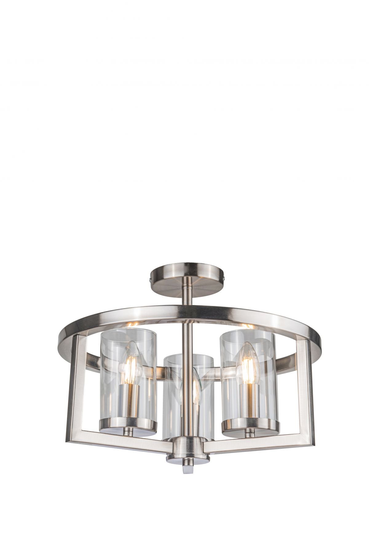 COS 3 Light Semi Flush Satin Chrome - ID 13322