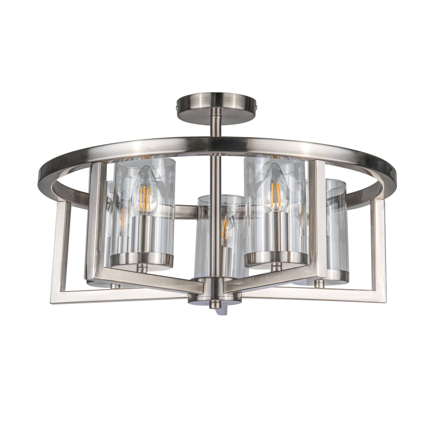 COS 5 Light Semi Flush Satin Chrome - ID 13320