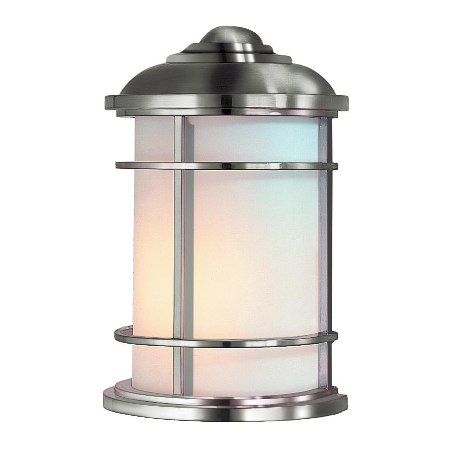 Brushed Steel Half Wall Lantern