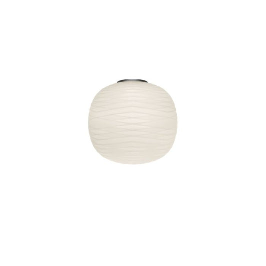 Foscarini Gem Semi Wall Light Graphite & White - MyLight