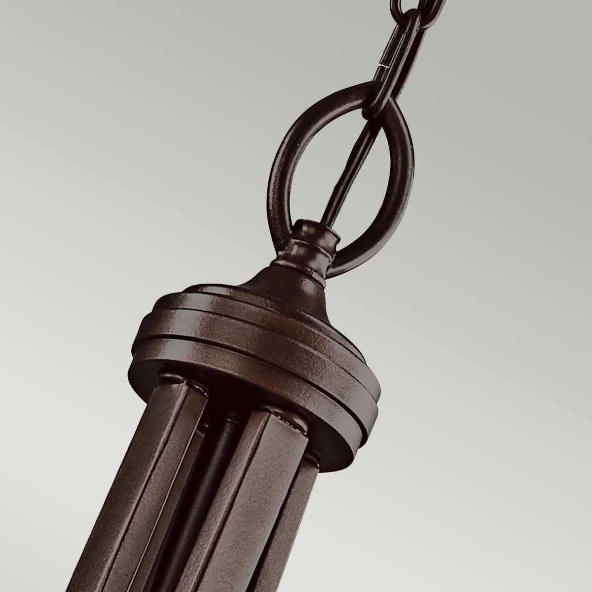 Anerley Large Bronze and Glass Pendant - ID 7431