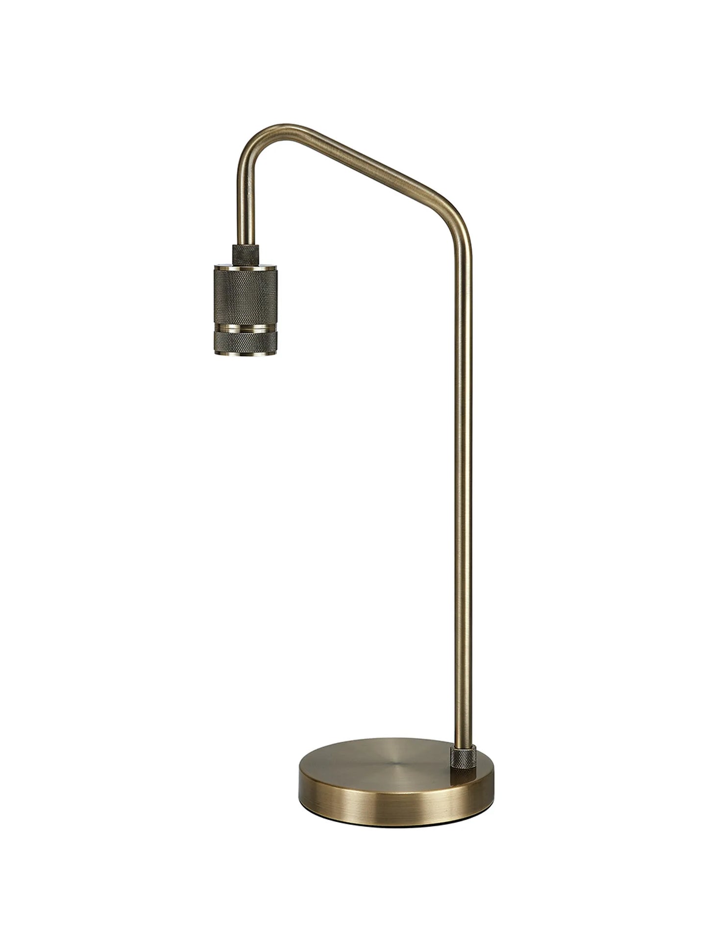 Knurled Table Lamp in Antique Brass  - ID 12505-V2
