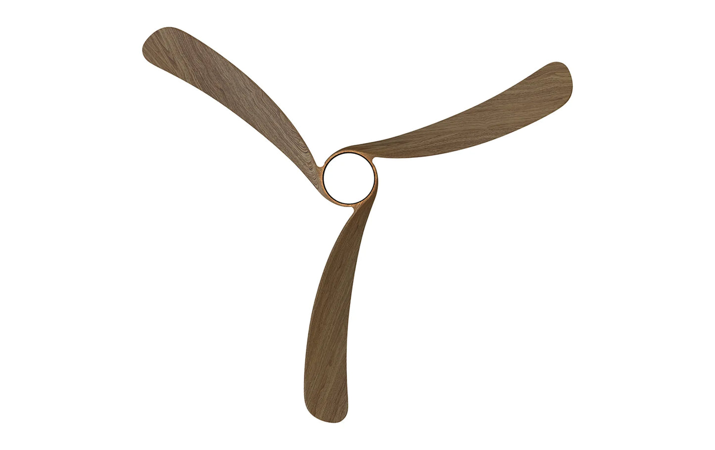 COL 132cm Ceiling Fan in Black with Walnut Wood Blades - ID 14697