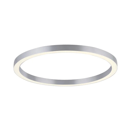 LIN Remote Controlled 70cm Ring Wall/Ceiling Light in Brushed Aluminium - ID 13881