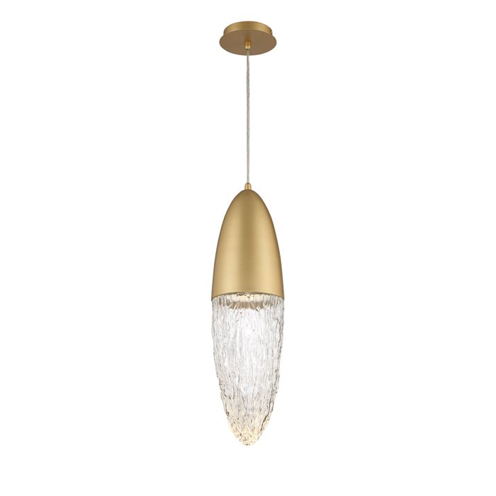 ECR Hand Blown Textured Glass Pendant - ID 14533
