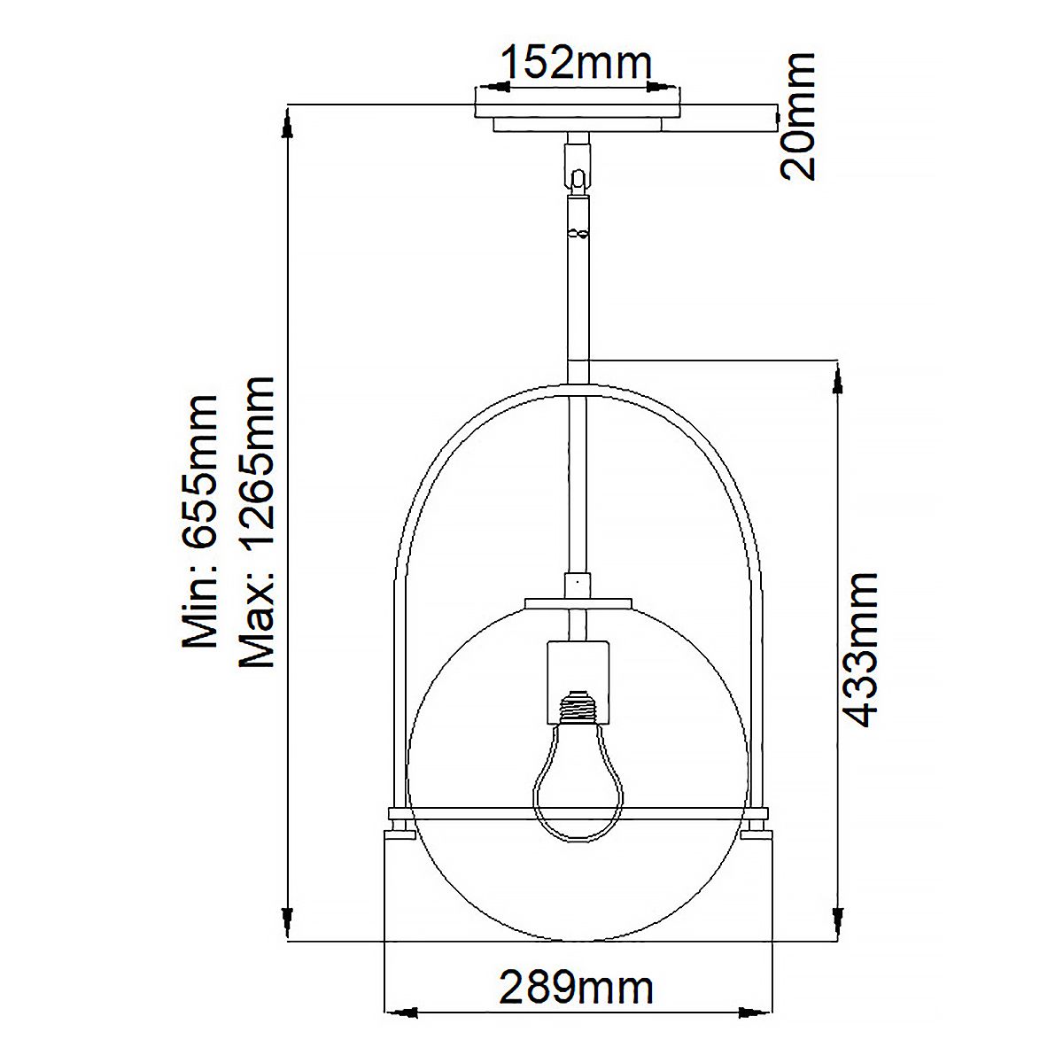 SOM 1 Light Pendant in Brushed Nickel with Clear Seeded Glass - ID 13661