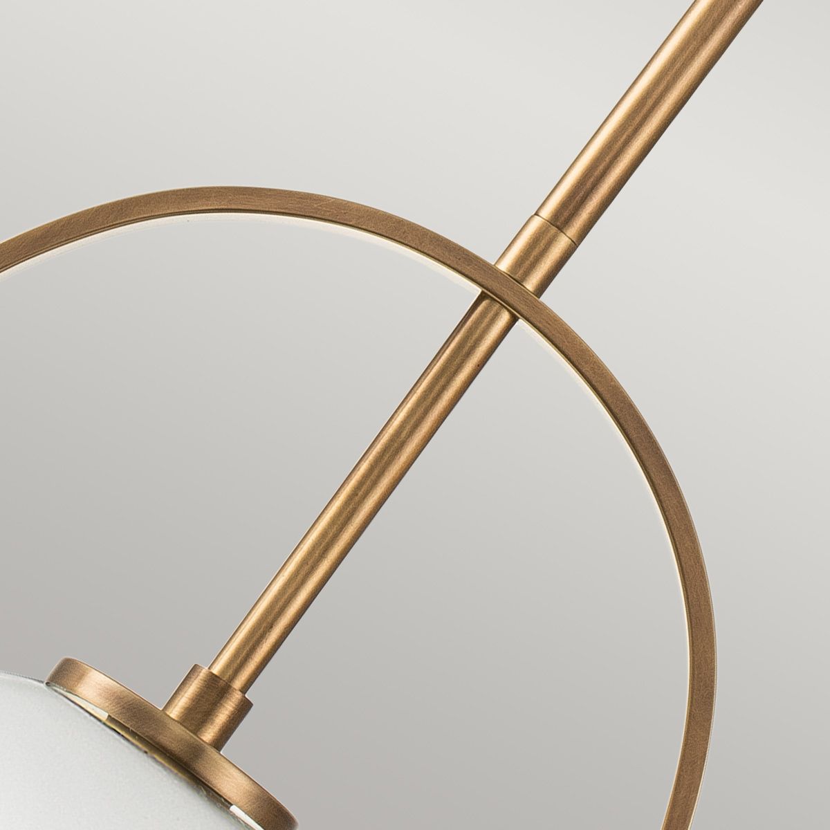 SOM 1 Light Pendant in Brass with Opal Class - ID 13657