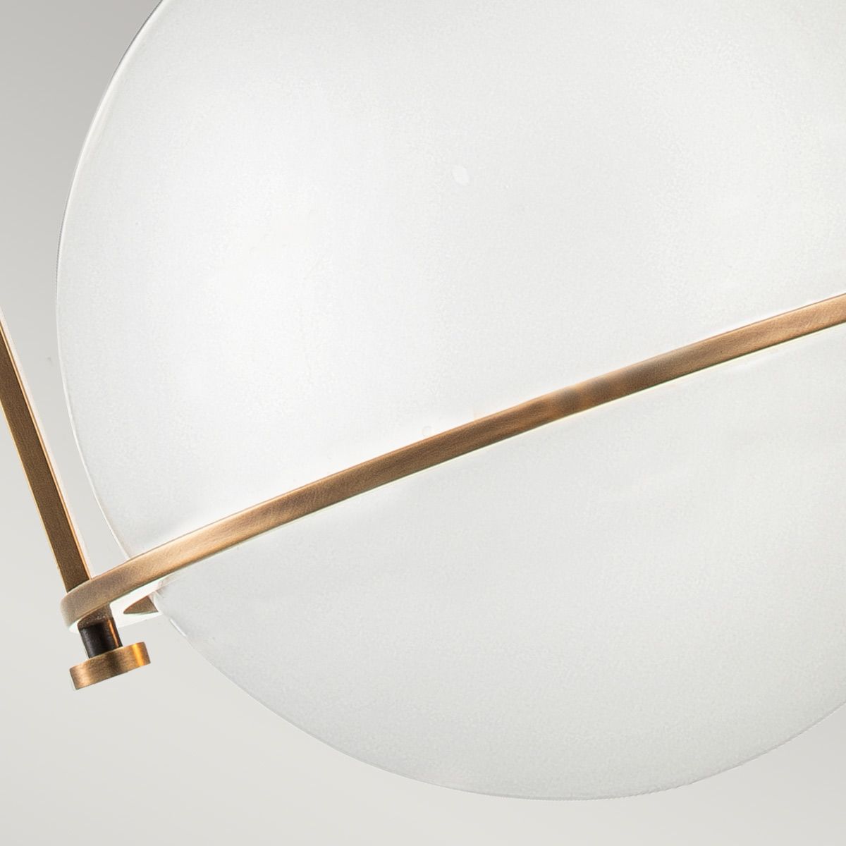 SOM 1 Light Pendant in Brass with Opal Class - ID 13657