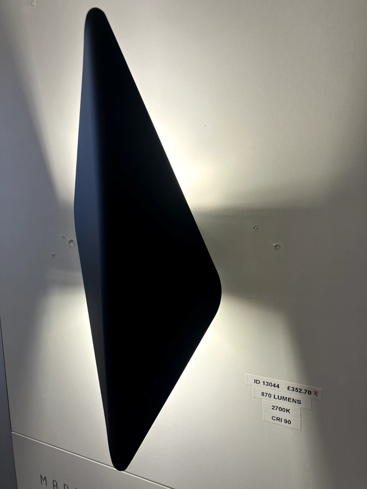 Grossmann KITO LED Two Lamp Wall Light in Matt Black - ID 13044 - EX Display