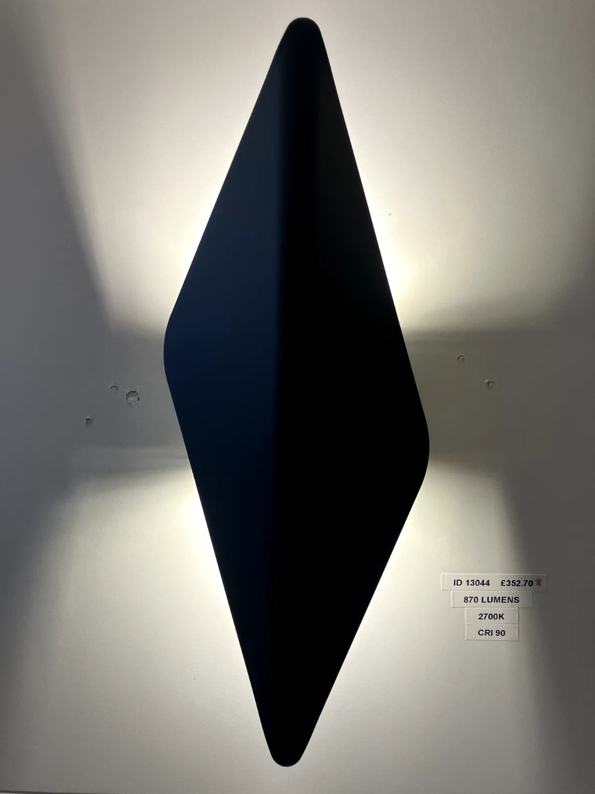 Grossmann KITO LED Two Lamp Wall Light in Matt Black - ID 13044 - EX Display