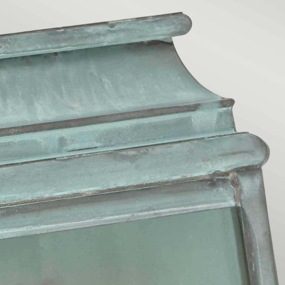 MAR Solid Brass 1 Light Outdoor Wall Lantern in Verdigris - ID 13383