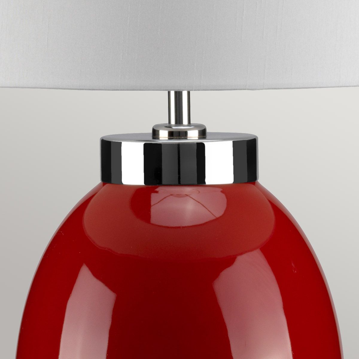 Vauxhall Small Red Table Lamp c/w Shade - ID 13409