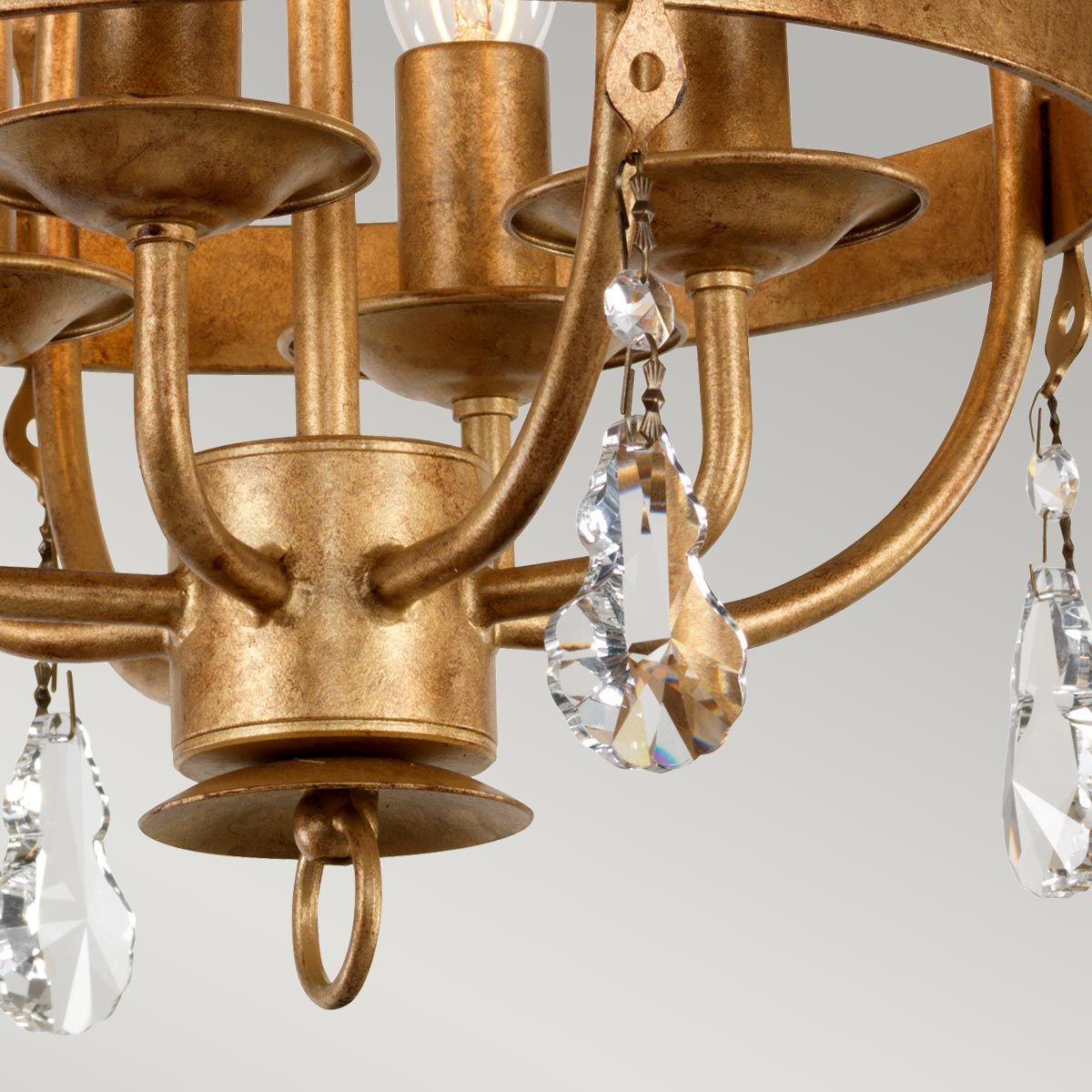 Eton Four Light Gold Patina Chandelier - ID 8439