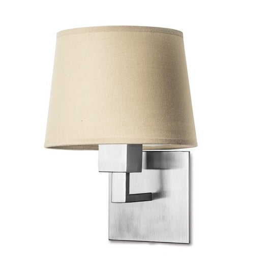 Bromley Contemporary Wall Light In Satin Nickel - ID 7882
