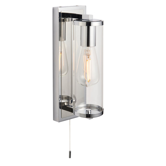 Cylinder Chrome Bathroom Wall Light - ID 11670