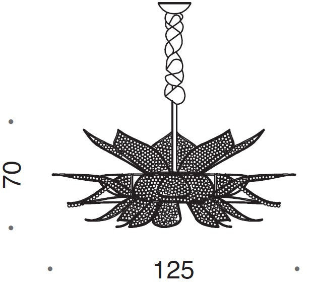 Ninfea 19 Light Murano Glass Chandelier