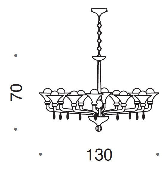 Supreme 12 Light Chandelier